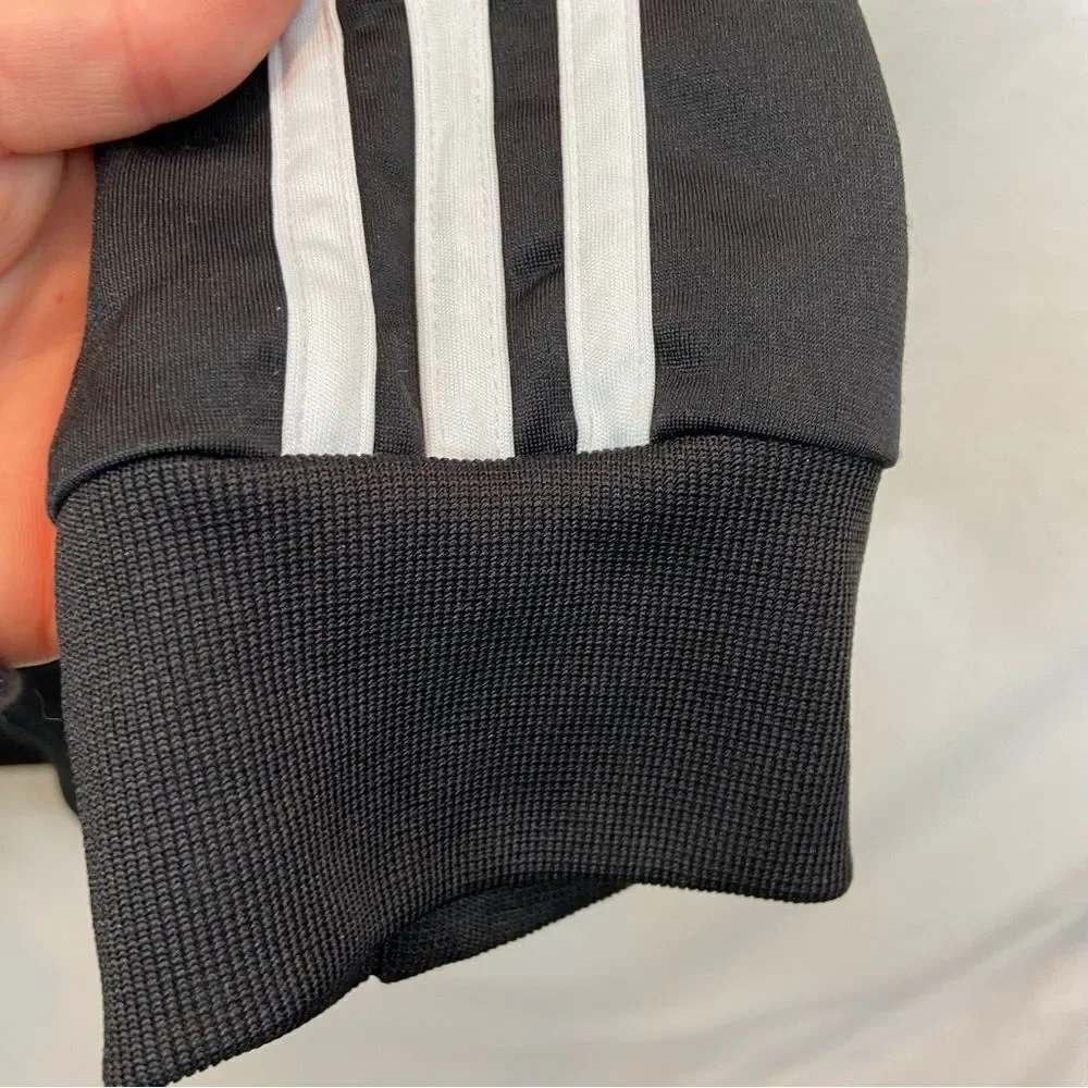 Men’s Adidas Essentials Triple Stripe Track Jacket Black and White Size‎ Small
